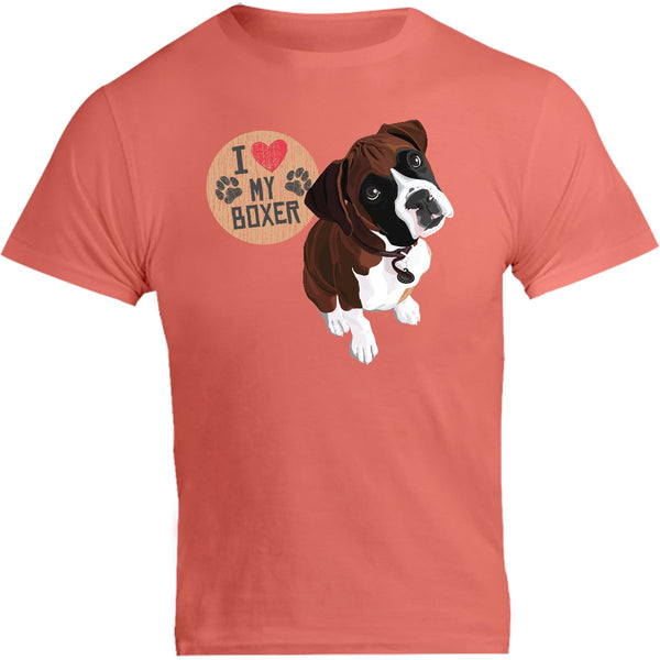 I Love My Boxer - Unisex Tee - Graphic Tees Australia