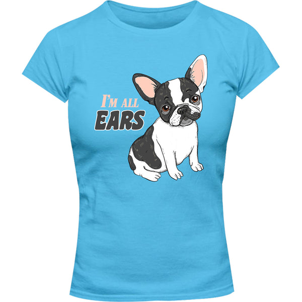 I'm All Ears - Ladies Slim Fit Tee - Graphic Tees Australia
