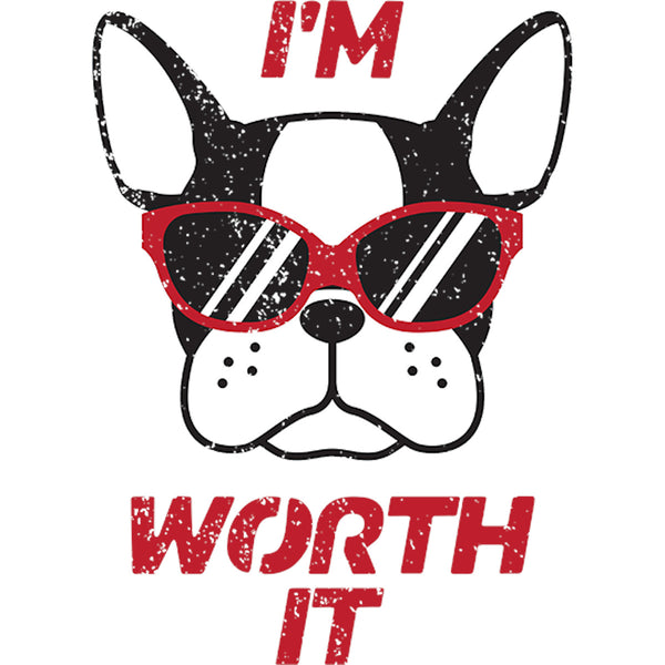I'm Worth It - Ladies Slim Fit Tee - Graphic Tees Australia