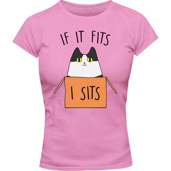 If It Fits I Sits - Ladies Slim Fit Tee