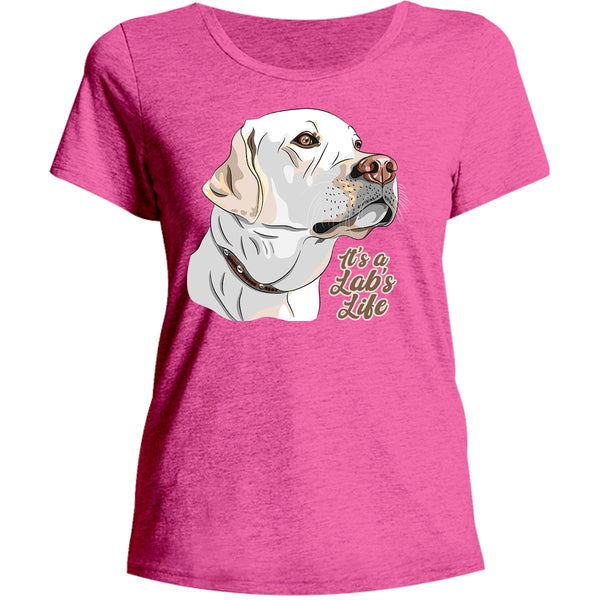 It's A Lab's Life - Ladies Relaxed Fit Tee - Graphic Tees Australia