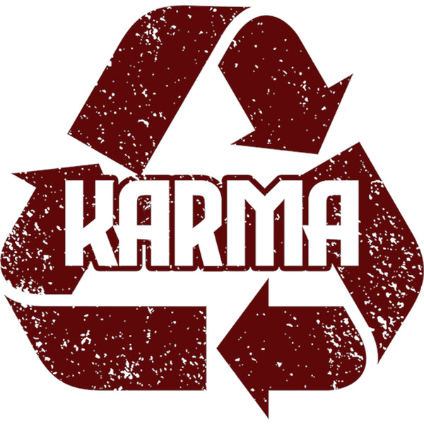 Karma - Ladies Relaxed Fit Tee - Graphic Tees Australia