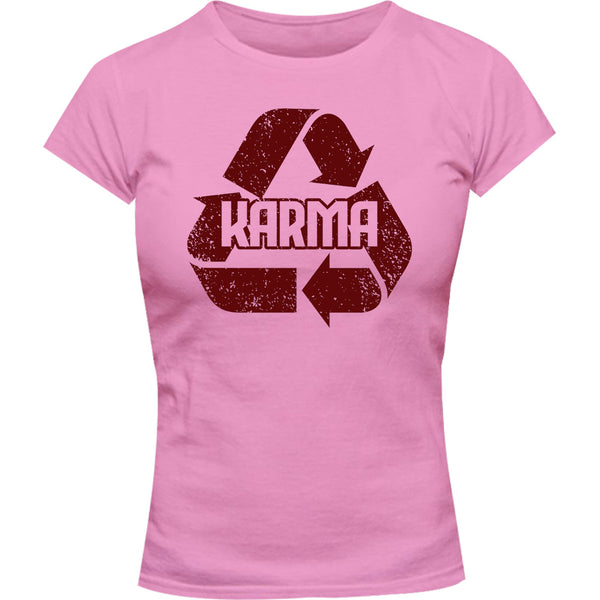 Karma - Ladies Slim Fit Tee - Graphic Tees Australia