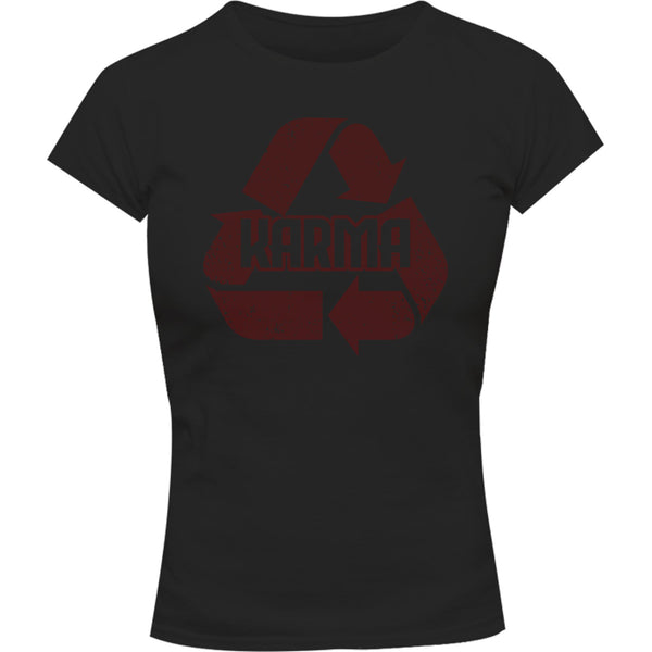 Karma - Ladies Slim Fit Tee - Graphic Tees Australia