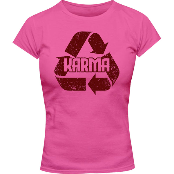 Karma - Ladies Slim Fit Tee - Graphic Tees Australia
