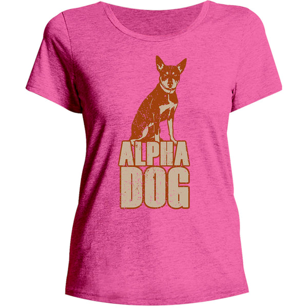 Kelpie Alpha Dog - Ladies Relaxed Fit Tee - Graphic Tees Australia