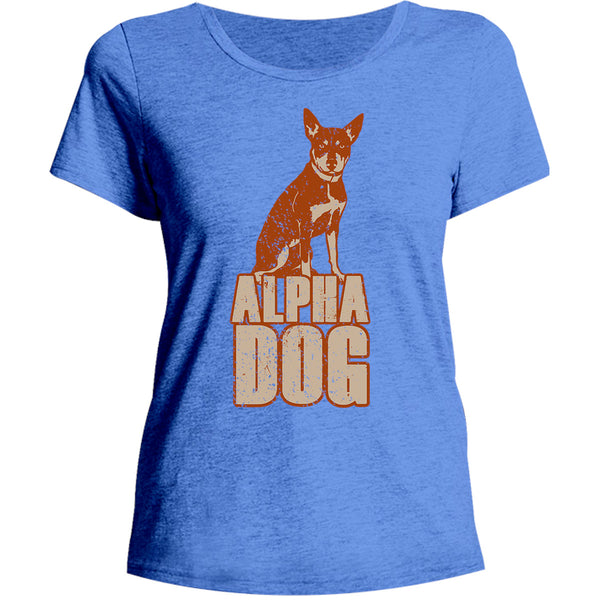 Kelpie Alpha Dog - Ladies Relaxed Fit Tee - Graphic Tees Australia
