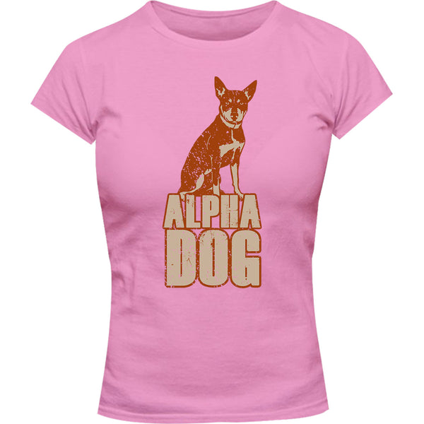 Kelpie Alpha Dog - Ladies Slim Fit Tee - Graphic Tees Australia