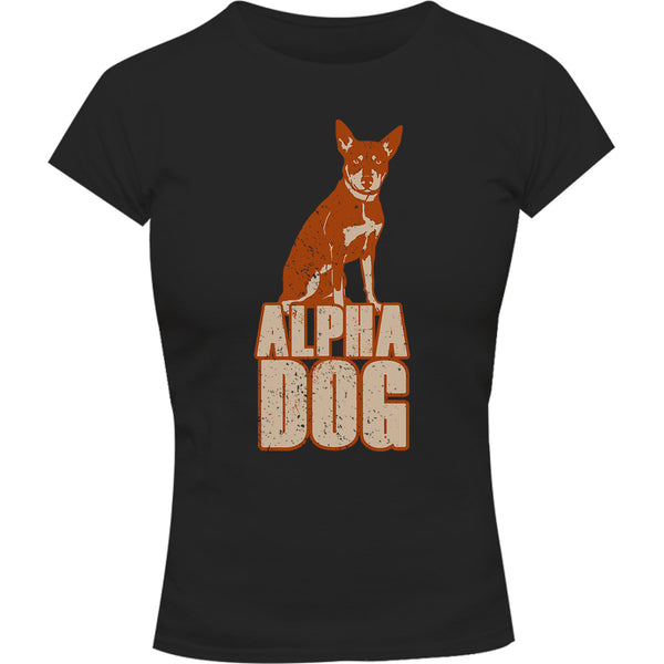 Kelpie Alpha Dog - Ladies Slim Fit Tee - Graphic Tees Australia