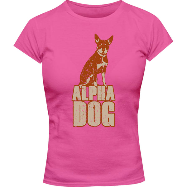 Kelpie Alpha Dog - Ladies Slim Fit Tee - Graphic Tees Australia
