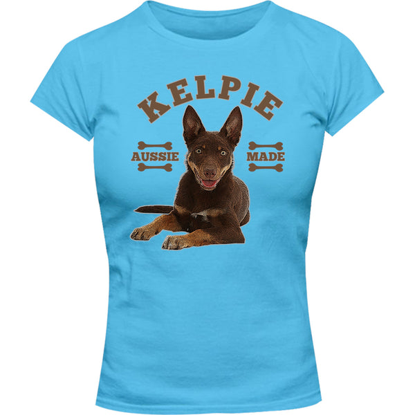 Kelpie Aussie Made - Ladies Slim Fit Tee - Graphic Tees Australia