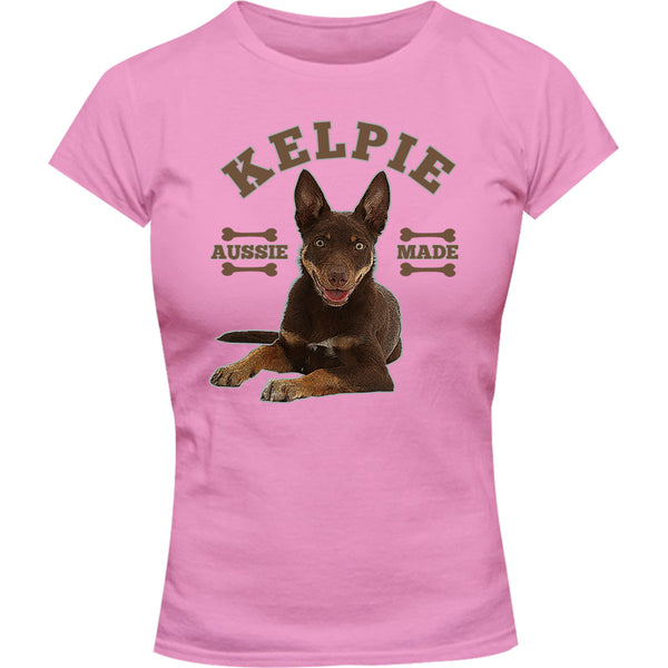 Kelpie Aussie Made - Ladies Slim Fit Tee - Graphic Tees Australia