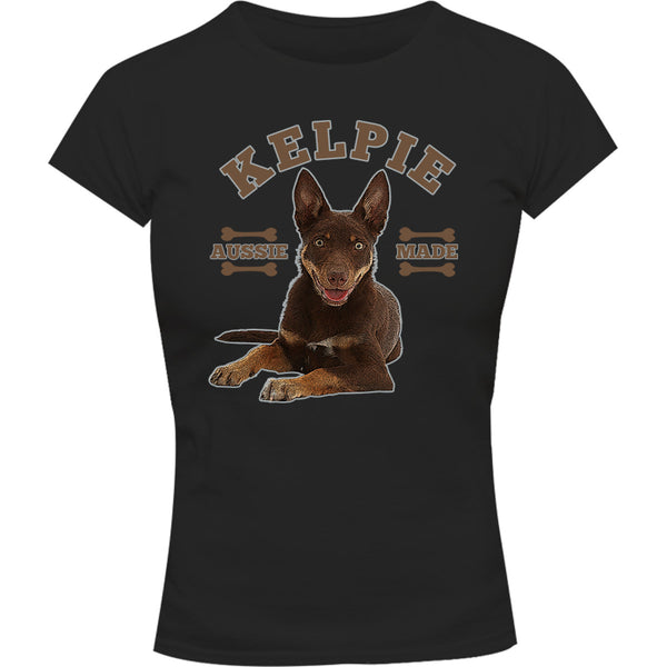 Kelpie Aussie Made - Ladies Slim Fit Tee - Graphic Tees Australia