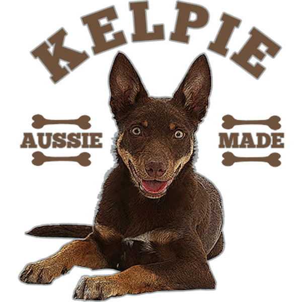 Kelpie Aussie Made - Ladies Slim Fit Tee - Graphic Tees Australia