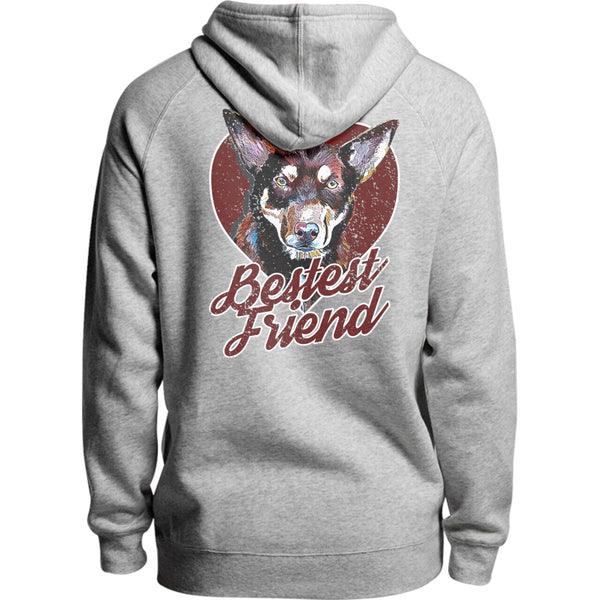 Kelpie Bestest Friend - Unisex Hoodie - Plus Size - Graphic Tees Australia