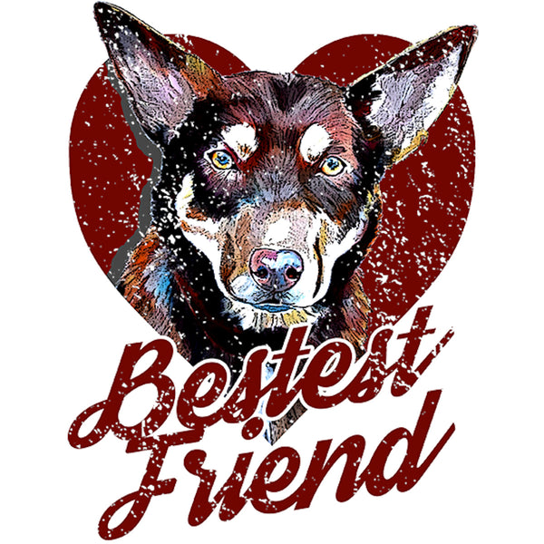 Kelpie Bestest Friend - Unisex Tee - Plus Size - Graphic Tees Australia