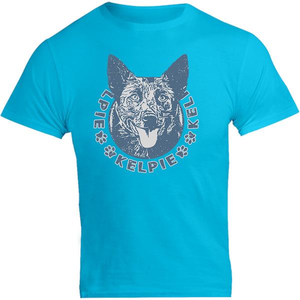 Kelpie Face - Unisex Tee - Graphic Tees Australia