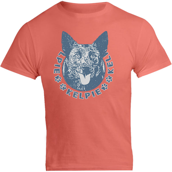 Kelpie Face - Unisex Tee - Graphic Tees Australia