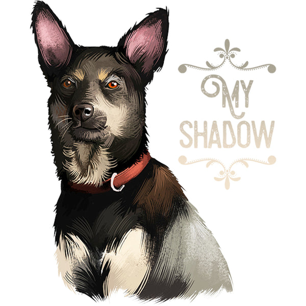 Kelpie My Shadow - Unisex Tee - Graphic Tees Australia