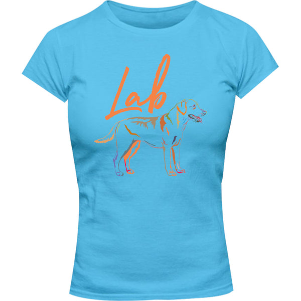 Lab Colourful - Ladies Slim Fit Tee - Graphic Tees Australia