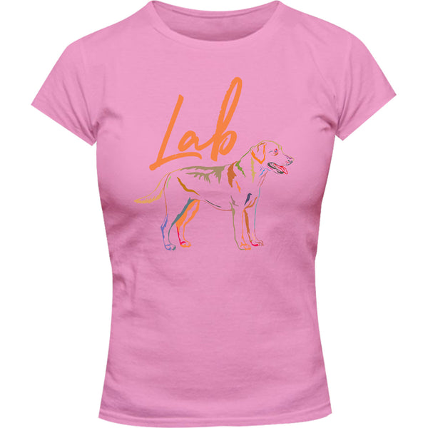 Lab Colourful - Ladies Slim Fit Tee - Graphic Tees Australia
