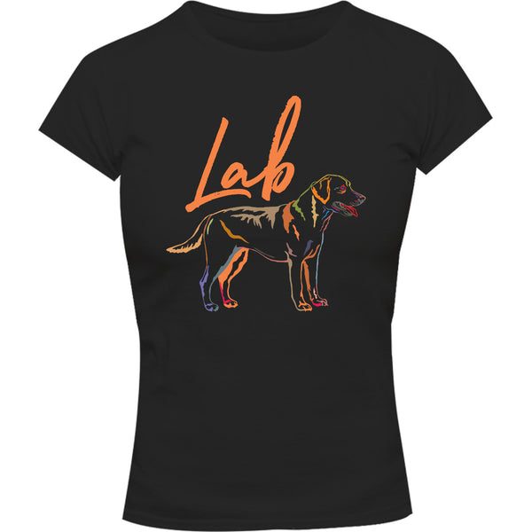 Lab Colourful - Ladies Slim Fit Tee - Graphic Tees Australia