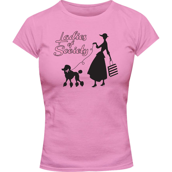Ladies Of Society - Ladies Slim Fit Tee - Graphic Tees Australia