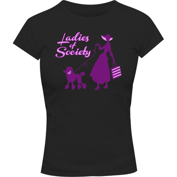 Ladies Of Society - Ladies Slim Fit Tee - Graphic Tees Australia