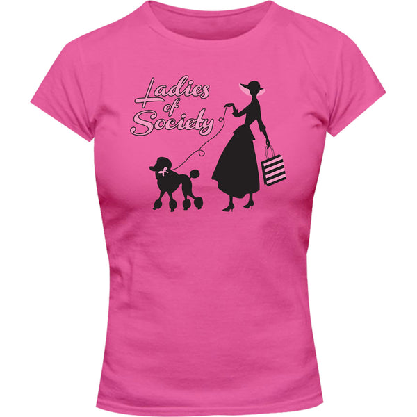 Ladies Of Society - Ladies Slim Fit Tee - Graphic Tees Australia