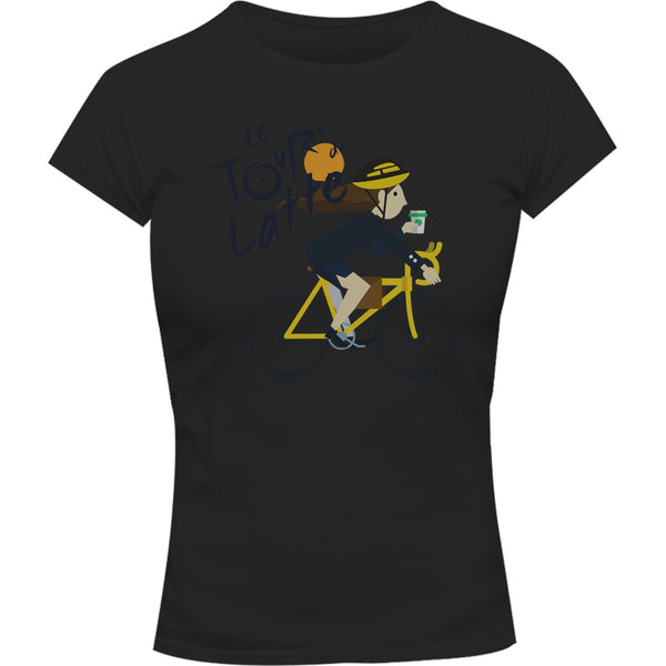 Le Tour De Latte Girl - Ladies Slim Fit Tee