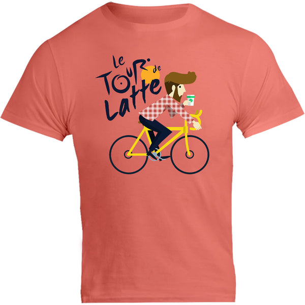 Le Tour de Latte Guy - Unisex Tee - Graphic Tees Australia