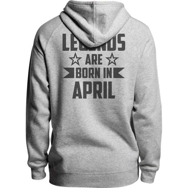 Legends Are Born In April - Unisex Hoodie - Plus Size - Graphic Tees Australia