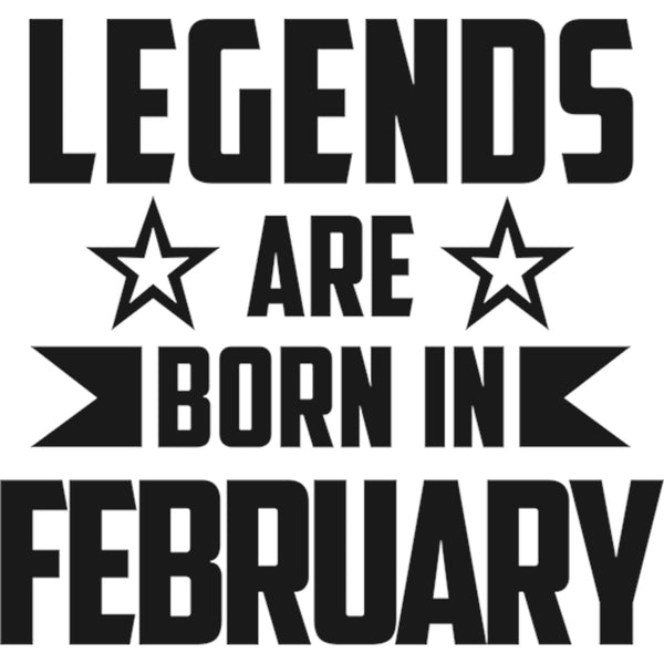 Legends Are Born In February - Ladies Slim Fit Tee - Graphic Tees Australia