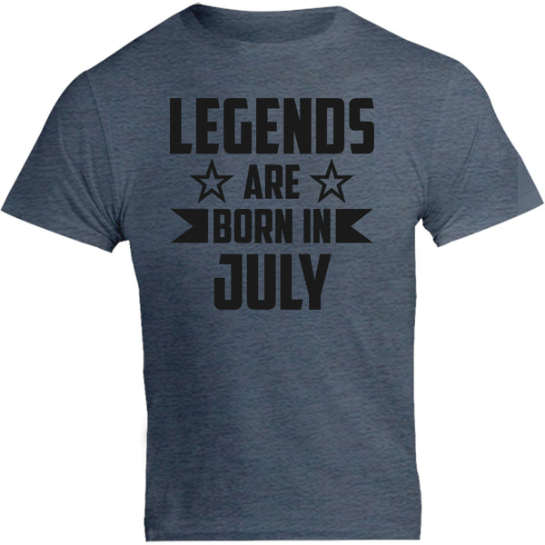 Legends Are Born In July - Unisex Tee - Graphic Tees Australia
