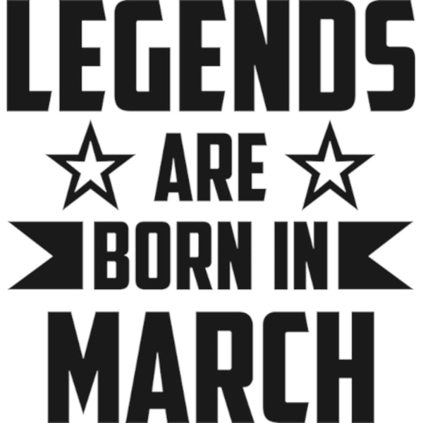 Legends Are Born In March - Ladies Relaxed Fit Tee - Graphic Tees Australia