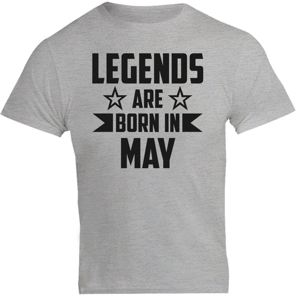 Legends Are Born In May - Unisex Tee - Plus Size - Graphic Tees Australia