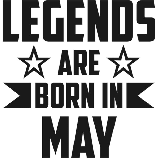 Legends Are Born In May - Ladies Relaxed Fit Tee - Graphic Tees Australia