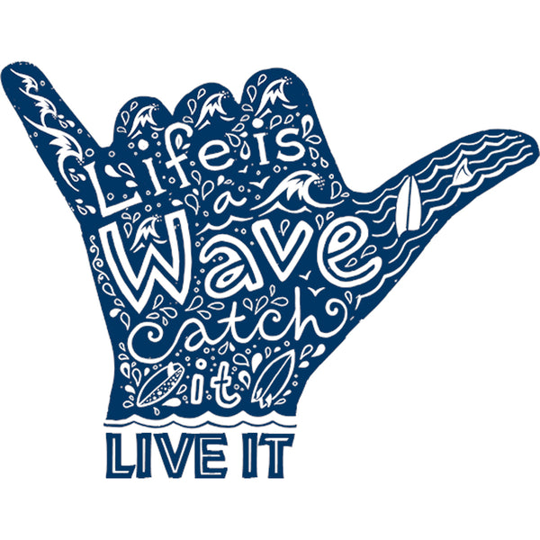 Life Is A Wave - Unisex Hoodie - Plus Size