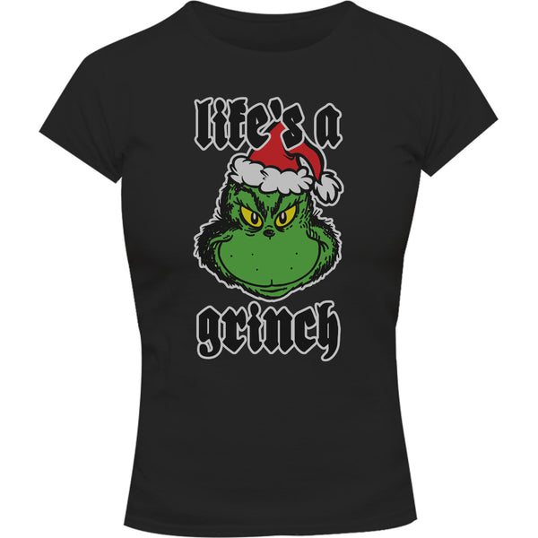 Life's A Grinch - Ladies Slim Fit Tee