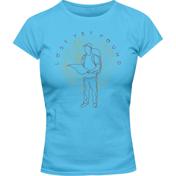 Lost Yet Found - Ladies Slim Fit Tee - Graphic Tees Australia