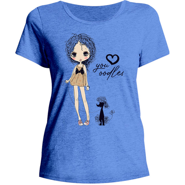 Love You Oodles - Ladies Relaxed Fit Tee - Graphic Tees Australia