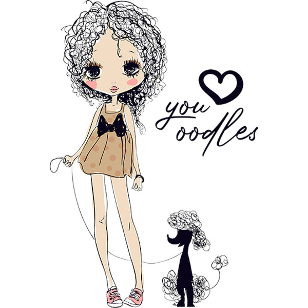 Love You Oodles - Ladies Slim Fit Tee - Graphic Tees Australia