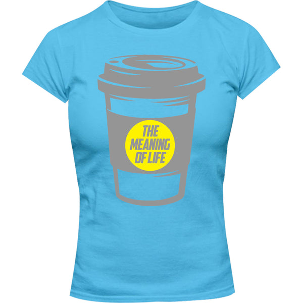 Meaning Of Life - Ladies Slim Fit Tee - Graphic Tees Australia