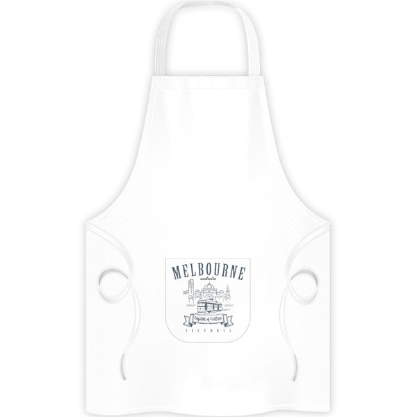 Melbourne Australia Vintage mono - Apron - Graphic Tees Australia
