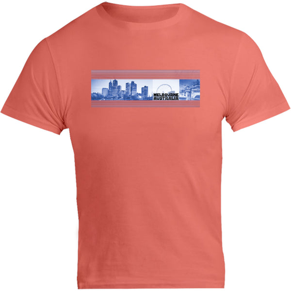 Melbourne Blue Landscape - Unisex Tee - Graphic Tees Australia