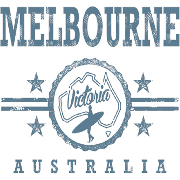 Melbourne Surf Label - Ladies Relaxed Fit Tee - Graphic Tees Australia