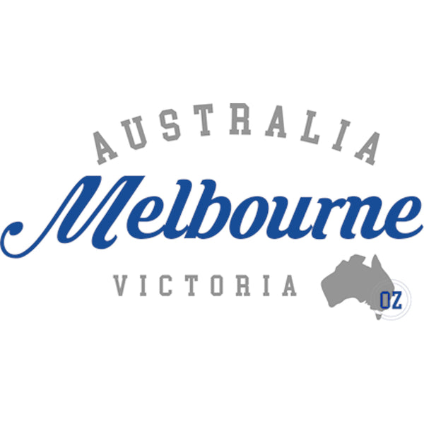 Melbourne Typography Map - Unisex Tee - Graphic Tees Australia