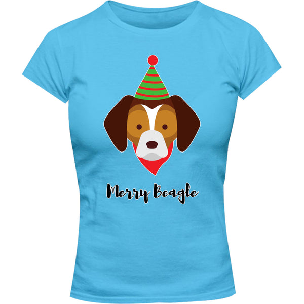 Merry Beagle - Ladies Slim Fit Tee