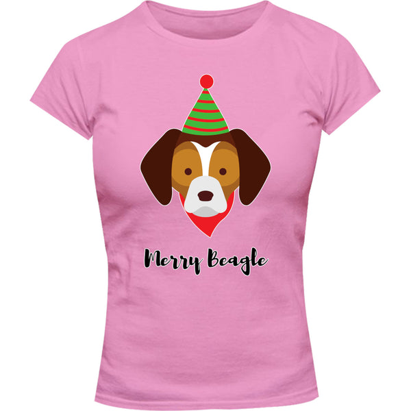 Merry Beagle - Ladies Slim Fit Tee