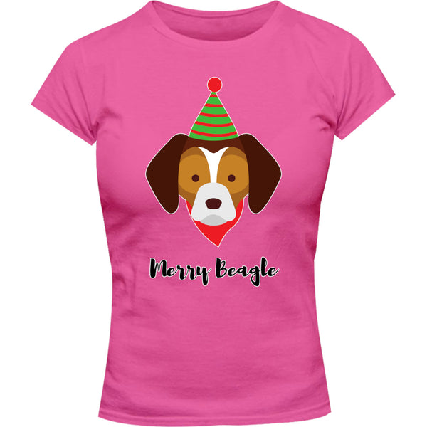 Merry Beagle - Ladies Slim Fit Tee